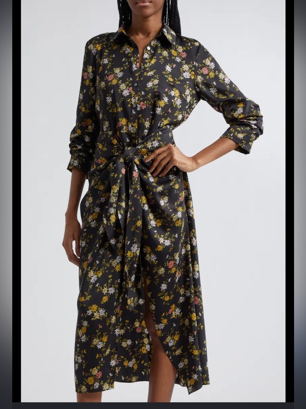 Cinq à Sept Jacey floating daisies print 00